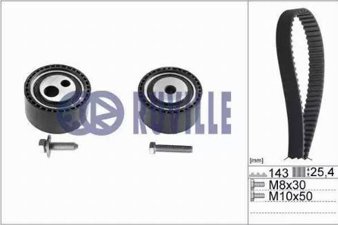 Ruville 5597171 - Комплект зубчатого ремня ГРМ www.autospares.lv