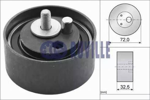 Ruville 55490 - Натяжной ролик, зубчатый ремень ГРМ www.autospares.lv