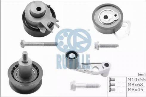 Ruville 5545651 - Комплект роликов, зубчатый ремень ГРМ www.autospares.lv