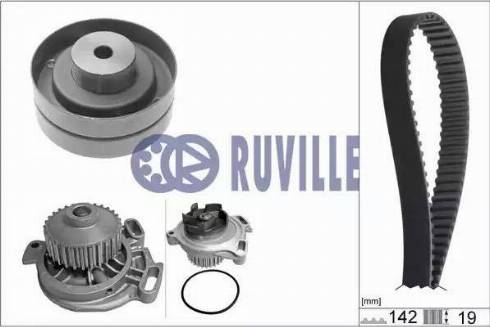 Ruville 55403701 - Ūdenssūknis + Zobsiksnas komplekts autospares.lv