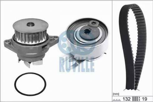 Ruville 55427701 - Ūdenssūknis + Zobsiksnas komplekts www.autospares.lv