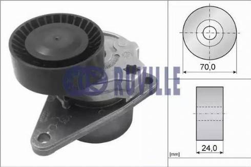 Ruville 55545 - Натяжитель, поликлиновый ремень www.autospares.lv