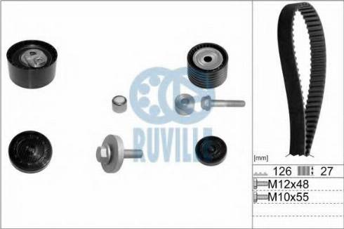 Ruville 5555576 - Комплект зубчатого ремня ГРМ www.autospares.lv