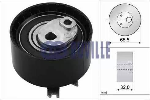 Ruville 55566 - Spriegotājrullītis, Gāzu sadales mehānisma piedziņas siksna autospares.lv