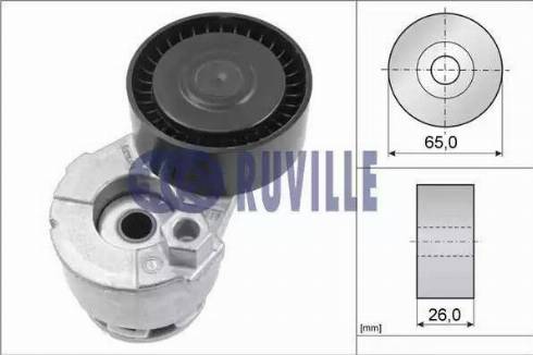 Ruville 55607 - Натяжитель, поликлиновый ремень www.autospares.lv