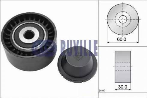 Ruville 55619 - Pulley, v-ribbed belt www.autospares.lv