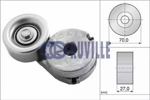 Ruville 55631 - Belt Tensioner, v-ribbed belt www.autospares.lv