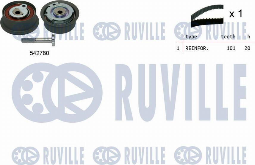 Ruville 550493 - Zobsiksnas komplekts www.autospares.lv