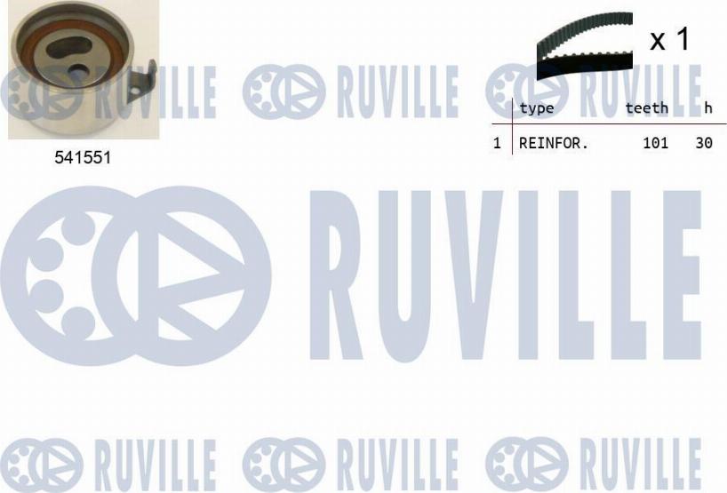 Ruville 550445 - Timing Belt Set www.autospares.lv