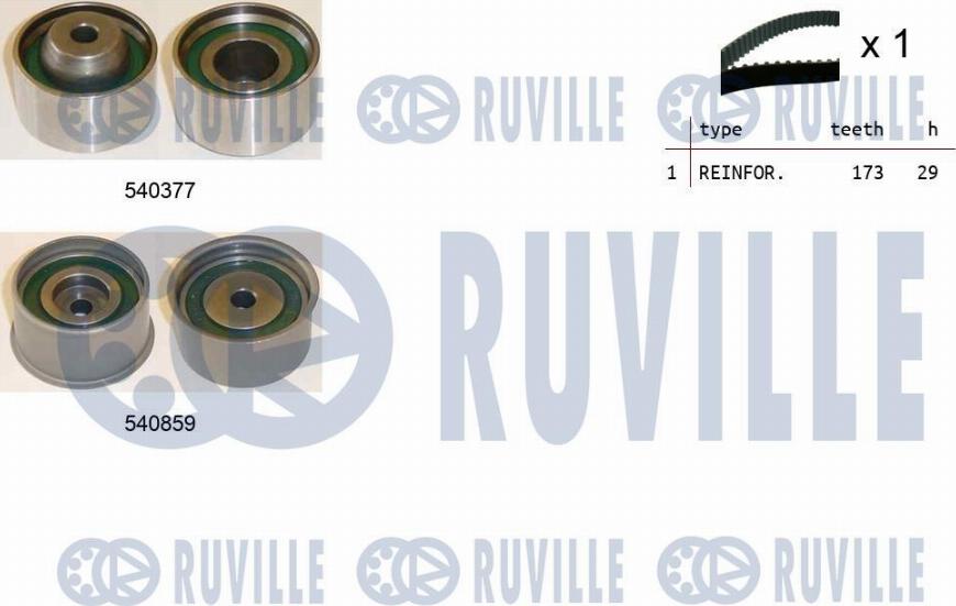 Ruville 550440 - Zobsiksnas komplekts www.autospares.lv