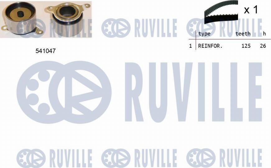 Ruville 550448 - Zobsiksnas komplekts autospares.lv