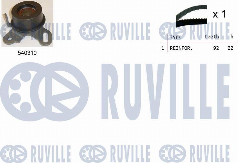 Ruville 550450 - Zobsiksnas komplekts www.autospares.lv