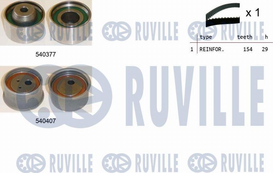 Ruville 550458 - Zobsiksnas komplekts www.autospares.lv