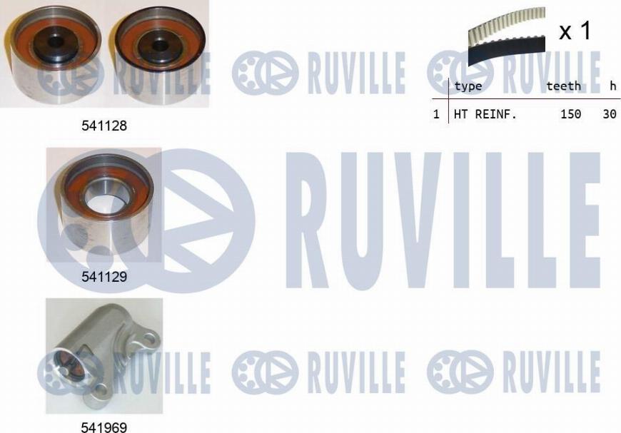 Ruville 550469 - Zobsiksnas komplekts www.autospares.lv