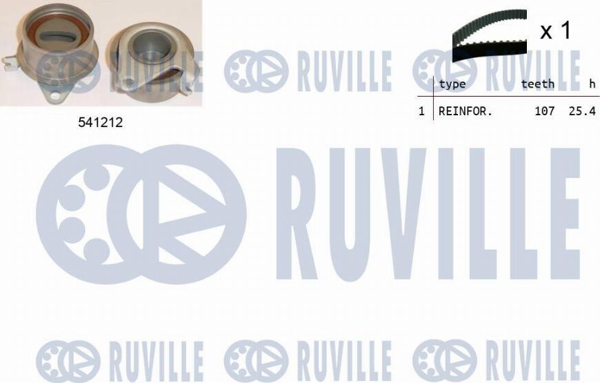 Ruville 550417 - Zobsiksnas komplekts www.autospares.lv