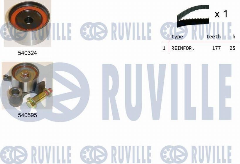 Ruville 550484 - Zobsiksnas komplekts autospares.lv