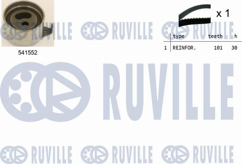 Ruville 550428 - Timing Belt Set www.autospares.lv