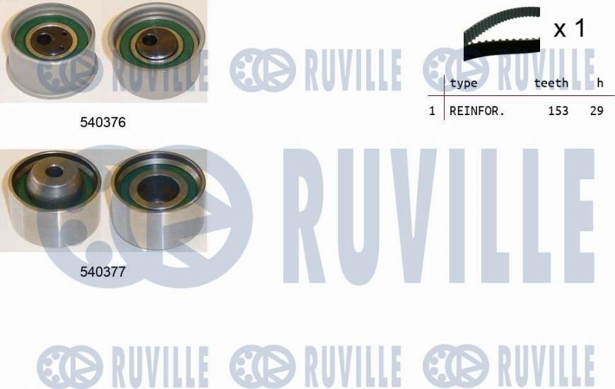 Ruville 550470 - Zobsiksnas komplekts autospares.lv