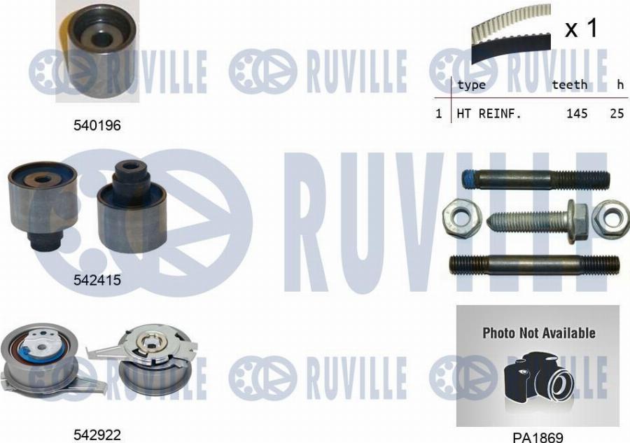 Ruville 5505063 - Ūdenssūknis + Zobsiksnas komplekts www.autospares.lv