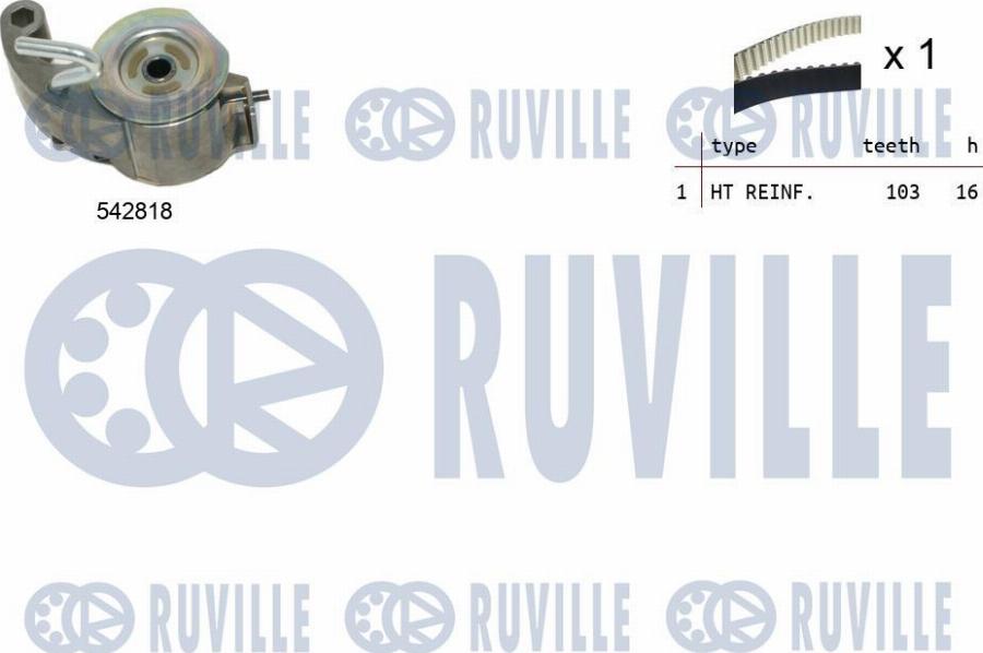 Ruville 550515 - Zobsiksnas komplekts www.autospares.lv