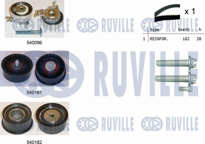 Ruville 550040 - Zobsiksnas komplekts www.autospares.lv