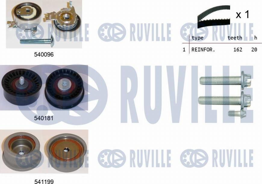 Ruville 550041 - Zobsiksnas komplekts autospares.lv