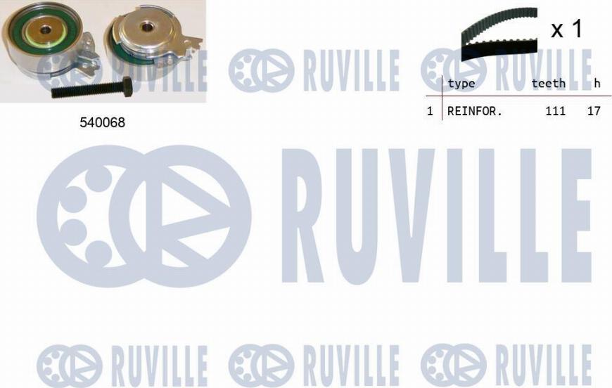 Ruville 550005 - Timing Belt Set www.autospares.lv