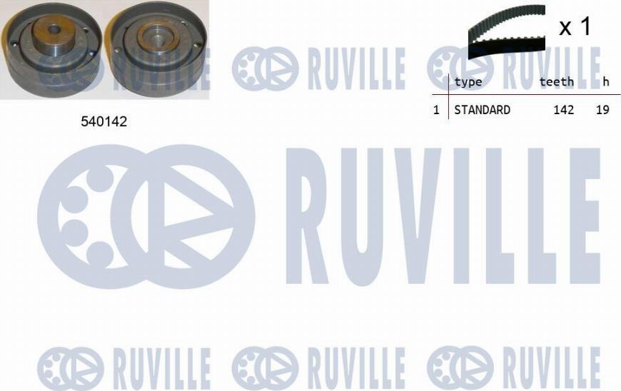 Ruville 550199 - Zobsiksnas komplekts www.autospares.lv