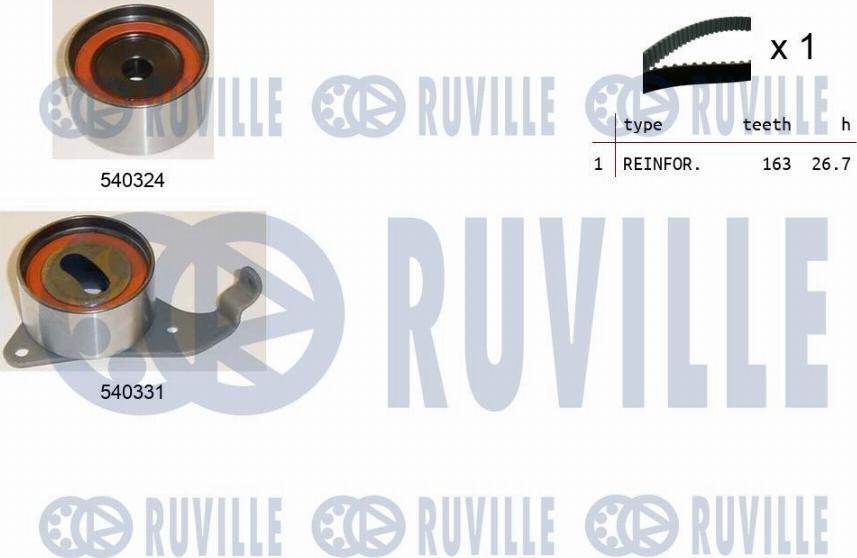 Ruville 550190 - Timing Belt Set www.autospares.lv