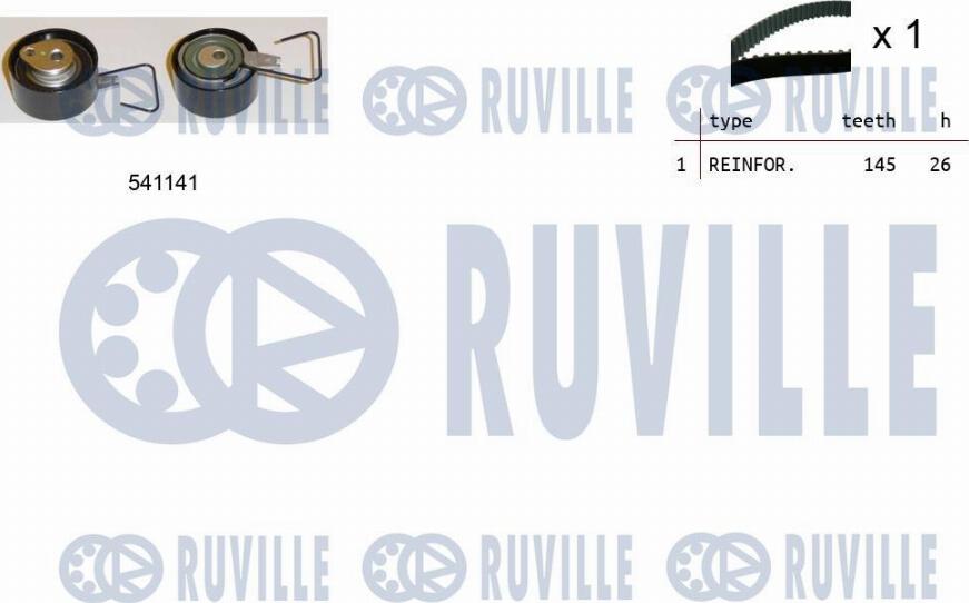 Ruville 550154 - Zobsiksnas komplekts www.autospares.lv