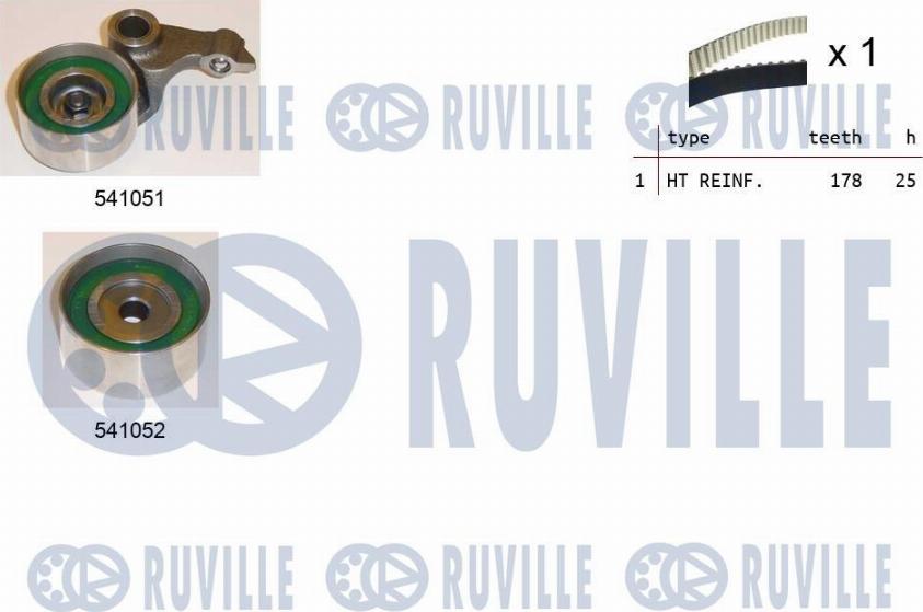 Ruville 550156 - Zobsiksnas komplekts autospares.lv