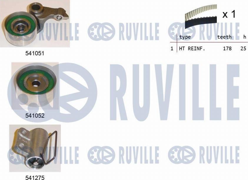 Ruville 550157 - Zobsiksnas komplekts autospares.lv