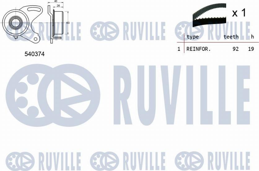 Ruville 550167 - Zobsiksnas komplekts autospares.lv