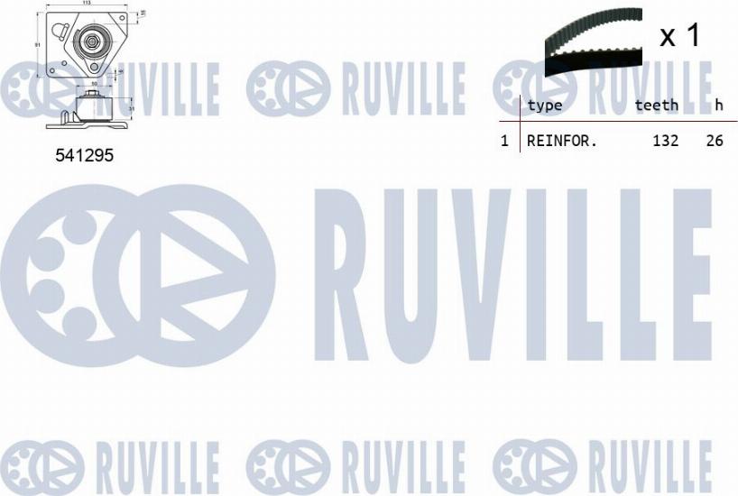 Ruville 550113 - Zobsiksnas komplekts www.autospares.lv