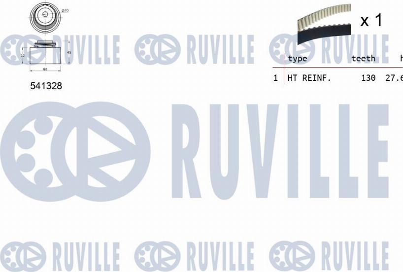 Ruville 550117 - Zobsiksnas komplekts www.autospares.lv