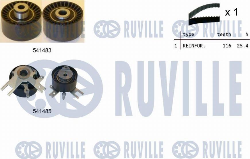 Ruville 550125 - Timing Belt Set www.autospares.lv