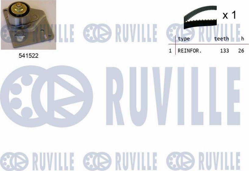 Ruville 550128 - Zobsiksnas komplekts www.autospares.lv