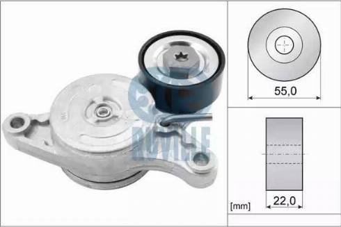 Ruville 55082 - Belt Tensioner, v-ribbed belt www.autospares.lv