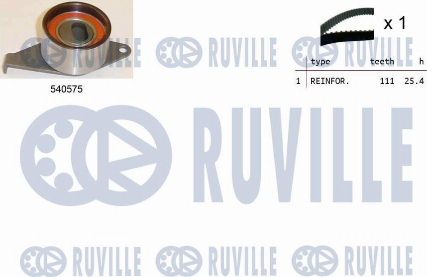 Ruville 550399 - Zobsiksnas komplekts autospares.lv