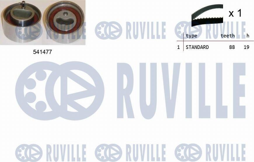 Ruville 550363 - Zobsiksnas komplekts www.autospares.lv