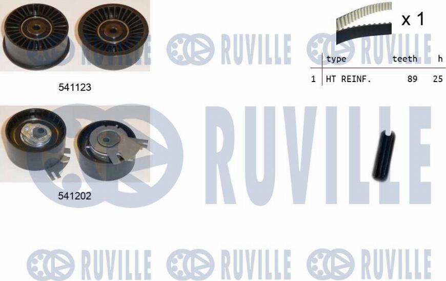 Ruville 550362 - Zobsiksnas komplekts autospares.lv