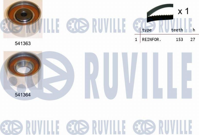 Ruville 550307 - Zobsiksnas komplekts www.autospares.lv