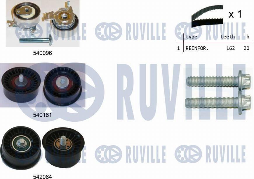 Ruville 550317 - Timing Belt Set www.autospares.lv