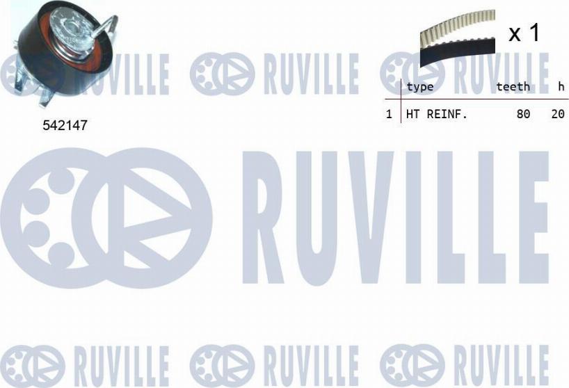 Ruville 550388 - Zobsiksnas komplekts www.autospares.lv