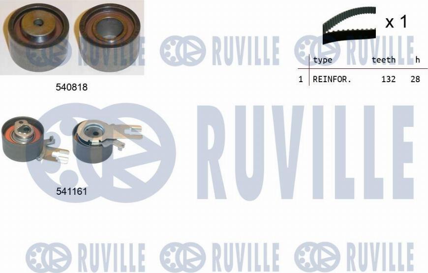 Ruville 550326 - Timing Belt Set www.autospares.lv