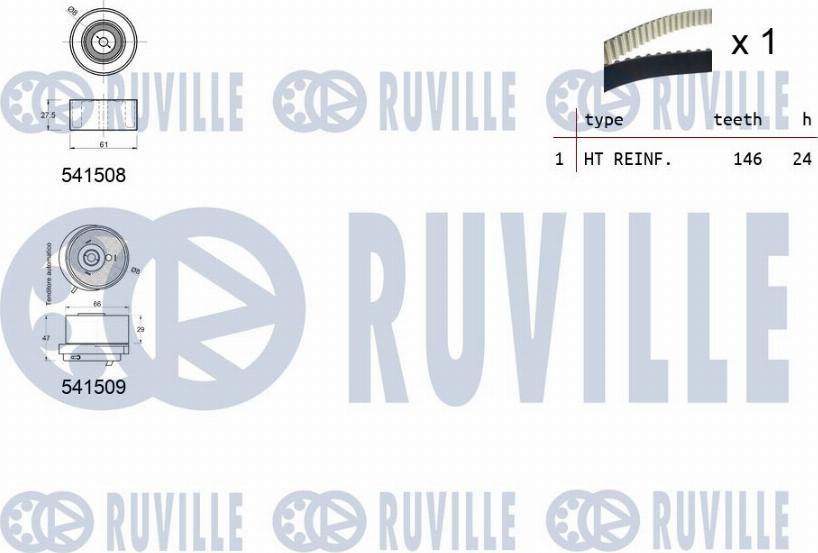 Ruville 550320 - Zobsiksnas komplekts www.autospares.lv