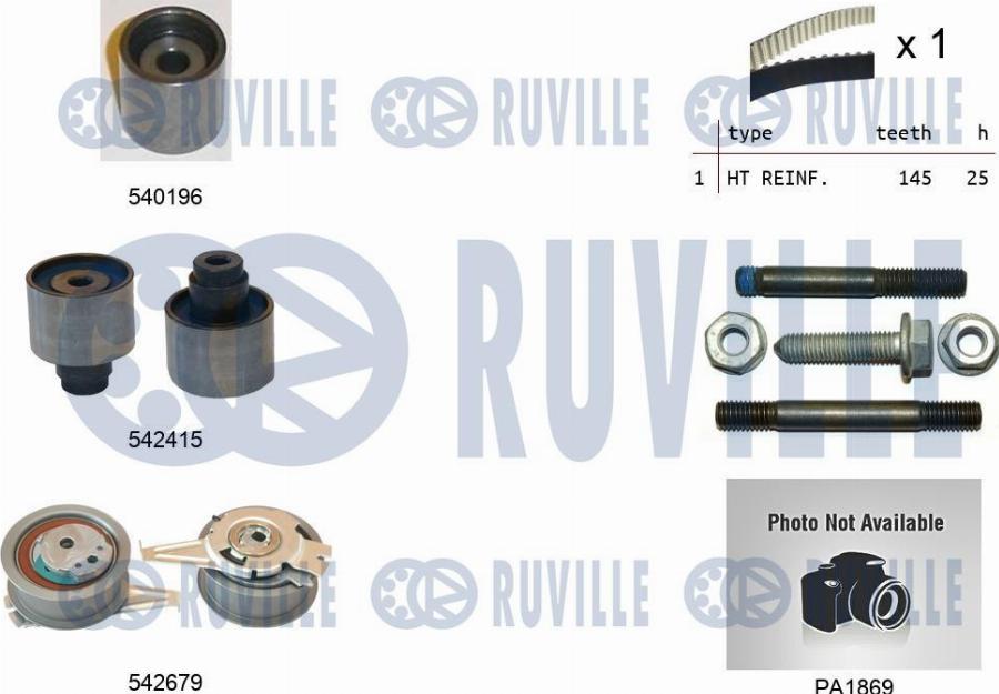 Ruville 5503763 - Ūdenssūknis + Zobsiksnas komplekts www.autospares.lv