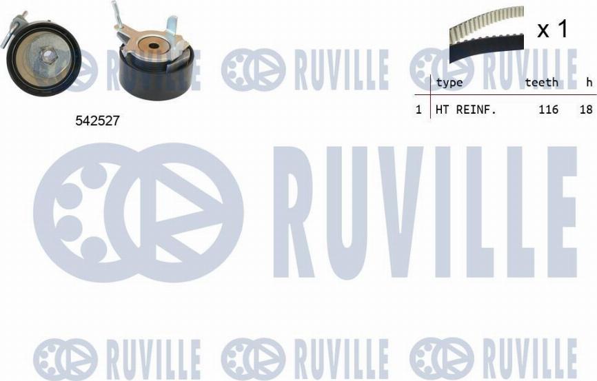 Ruville 550373 - Zobsiksnas komplekts www.autospares.lv