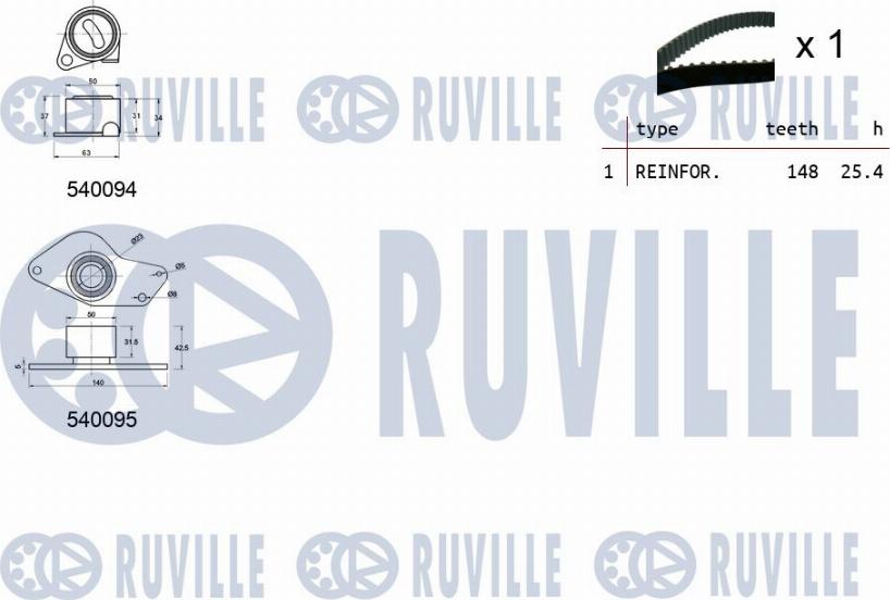 Ruville 550247 - Zobsiksnas komplekts www.autospares.lv