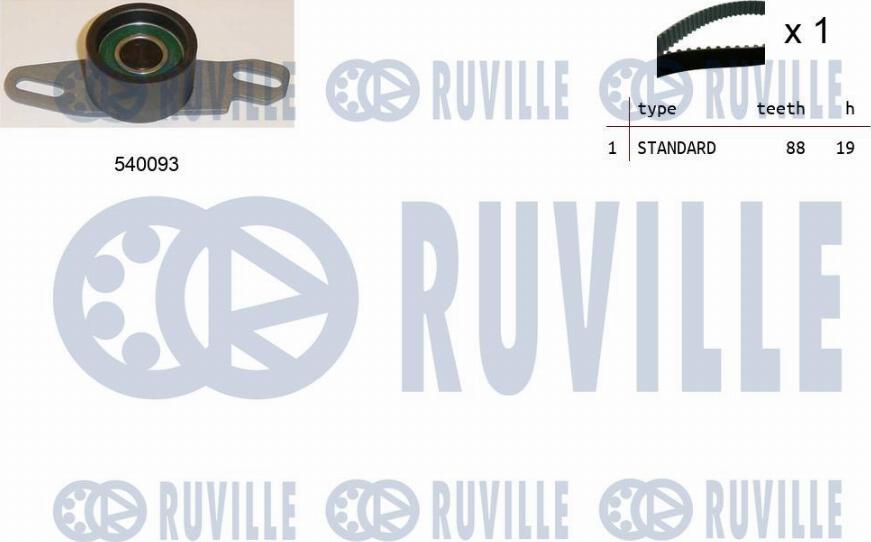 Ruville 550262 - Zobsiksnas komplekts www.autospares.lv